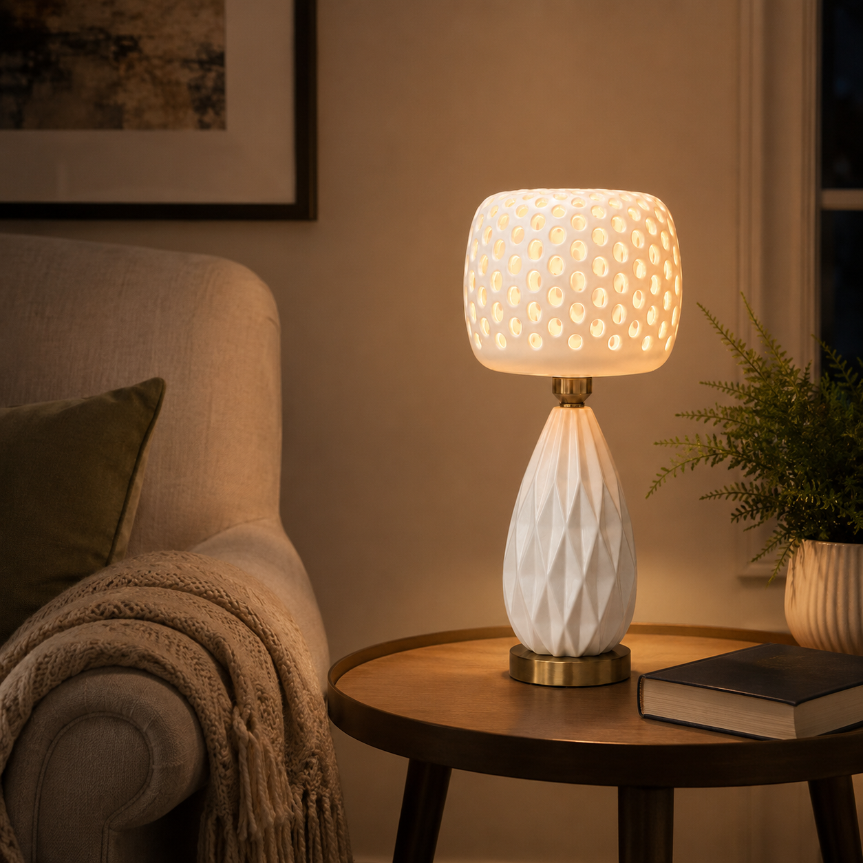 Facet Table Lamp