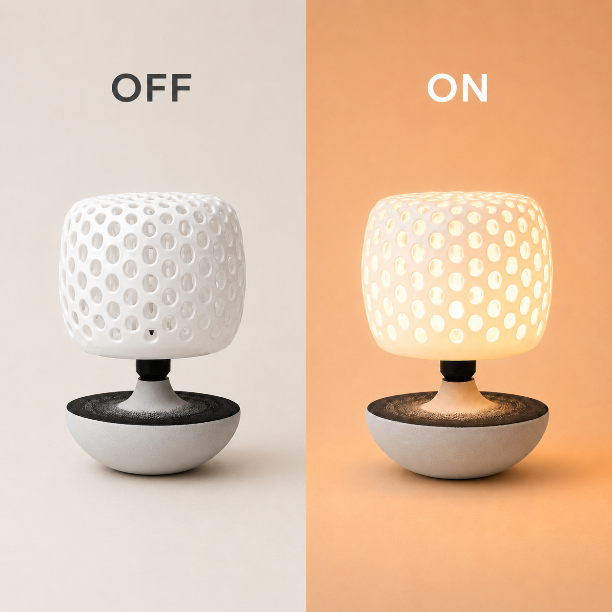 Crater Table Lamp
